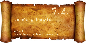 Tarnóczy László névjegykártya